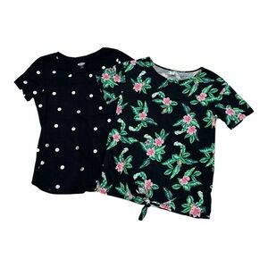 Old Navy Floral and Polka Dot Tees - Womens Size XS